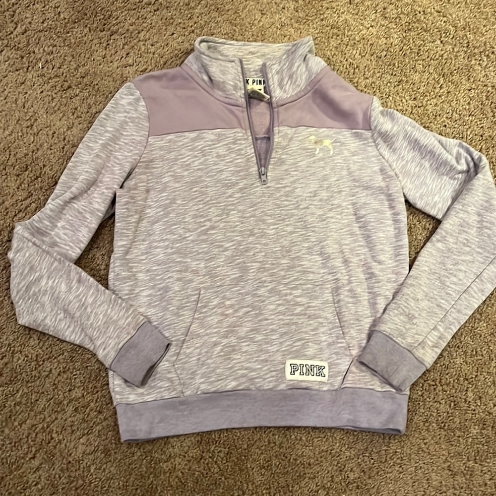 PINK quarter zip sweatshirt